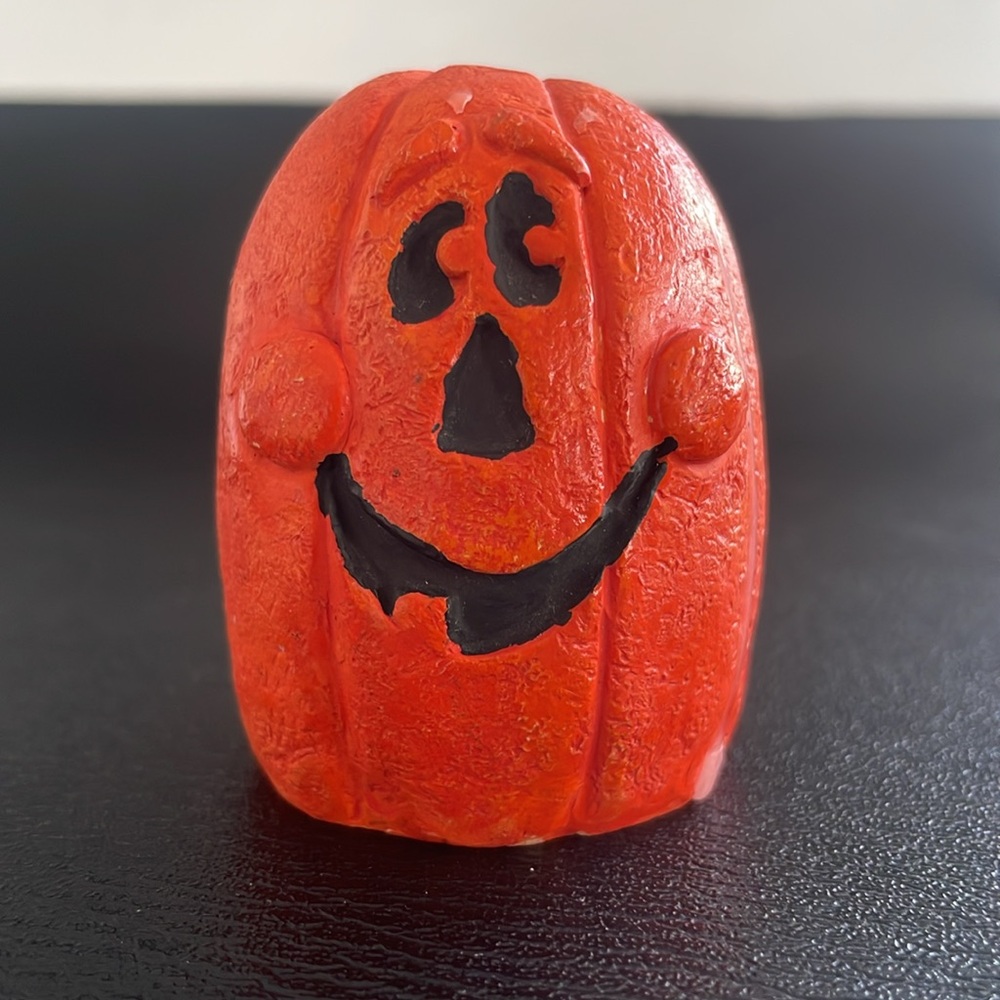 Ceramic Pumpkin Candle Stick Holder - Halloween Decoration